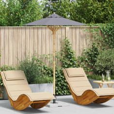 Vidaxl Vrtni dežnik Okrogla Ø 150 x 210 cm Bambus Temno siva