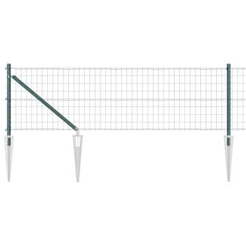 Vidaxl Varjena žična ograja s konicami 10 x 0,4 m (Š x V)
