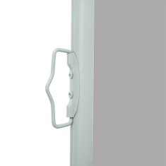 Vidaxl Zlo?ljiva stranska tenda za teraso 117x514 cm siva