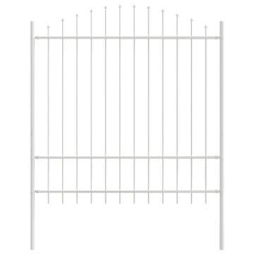 Vidaxl Vrtna ograja Woerden Bela 170 x 215 cm Prašno lakirano jeklo