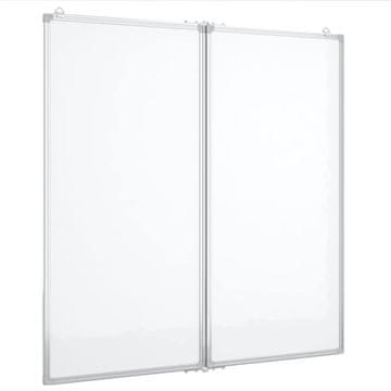 Vidaxl Magnetna tabla zložljiva 80x80x1,7 cm aluminij
