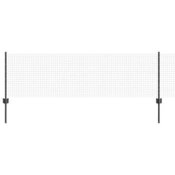Vidaxl Varjena žičnata ograja z drogom 100 x 0,6 m (Š x V)