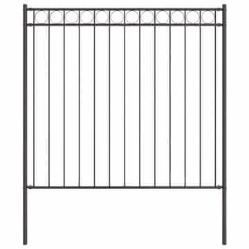 Vidaxl Element Ograje ASSEN Siva 170 x 170 cm Jeklo