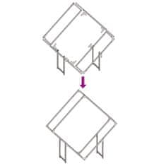 Vidaxl Stojalo za drva White 100x25x100 cm Hladno valjano jeklo