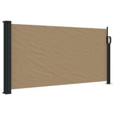 Vidaxl Zložljiva stranska tenda taupe 100x500 cm