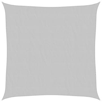 Vidaxl Senčno jadro svetlo sivo 2,5x2,5 m 100 % poliester oxford