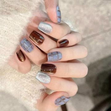 slomart Pritisni na plaids Designs Kunstkleber z mačjimi očmi, akril, polirani, 30 kosov