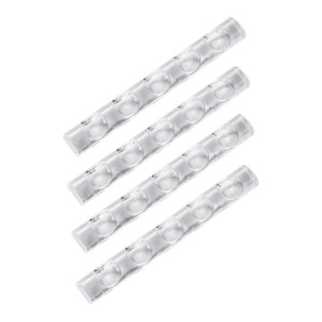 slomart DOITOOL 4 kosi držalo za čopiče za nail art, prozorno stojalo za manikuro za nego nohtov, stabilno stojalo za shranjevanje kozmetičnih čopičev in pripomočkov za nail art