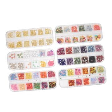 slomart Housoutil Boxen Nail Art Dekoration Perlen Nagel Čar Zubehör Maniküre Ornament Diy Nakit