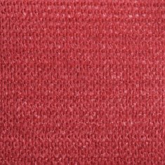 Vidaxl Senčno jadro 160 g/m² rdeče 2,5x2,5 m HDPE
