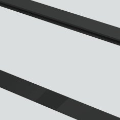 Vidaxl Drsna vrata z opremo ESG steklo in aluminij 102x205 cm