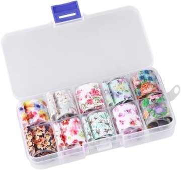 slomart 10 kosov nalepk za nail art iz visokokakovostnega materiala, vsestransko primernih za naravne in umetne nohte, s kreativnimi DIY dizajni za elegantno dekoracijo manikire.