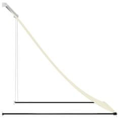 Vidaxl Zložljiva tenda krem 100x150 cm tkanina in jeklo