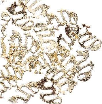 slomart CANIGHT 20 kosov zmajevih čarov za nail art Vintage kitajski dodatki za nail art Trajne in fascinantne dekoracije nohtov za manikuro