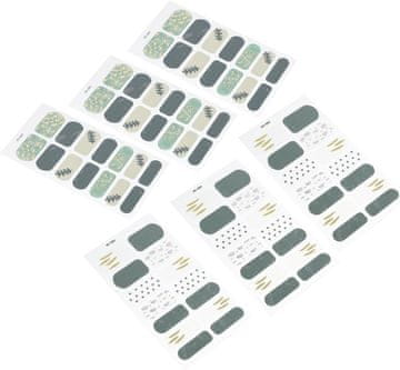 slomart 4 listi Čudovite nalepke za nail art Nalepke za nohte Za ustvarjalne dizajne Samolepilne Za vsakodnevne in praznične priložnosti Varne za nohte in stopala