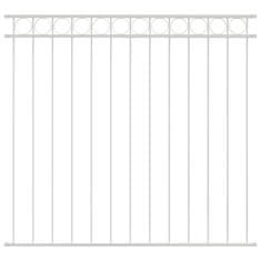 Vidaxl Element Ograje ASSEN Bela 170 x 120 cm Jeklo