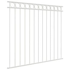 Vidaxl Element Ograje ASSEN Bela 170 x 120 cm Jeklo
