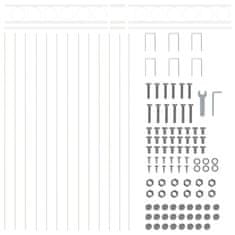 Vidaxl Element Ograje ASSEN Bela 170 x 80 cm Jeklo