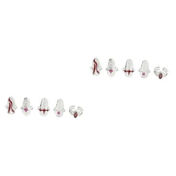 slomart WOONEKY 2-delni prstan za nohte za okrasitev nohtov za posebne priložnosti in vsakodnevno modo. Individualni noht za stilski videz in