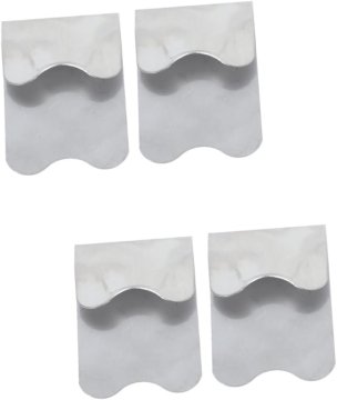 slomart 4 kosi šablon iz nerjavečega jekla za francosko manikuro, pripomočki za salon za oblikovanje nohtov, trajne in natančne oblike za ukrivljene nohte