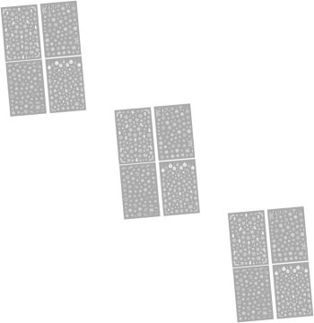 slomart Beavorty 12 listov božičnih nalepk za nohte Samolepilne nalepke z zasnovo snežink za ustvarjalno dekoracijo nohtov za praznične manikure in nail art