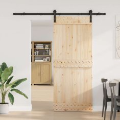 Vidaxl vidaXL Sistem za montažo drsnih vrat, 200 cm, jeklo, črne barve