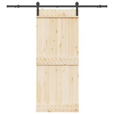 Vidaxl vidaXL Sistem za montažo drsnih vrat, 200 cm, jeklo, črne barve