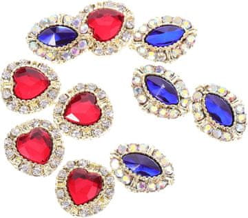 slomart 10 kosov okraskov za nohte, manikura, dekoracije za ženske, elegantni dragulji za nohte, okraski za nohte za poroke, rojstnodnevne zabave in praznike