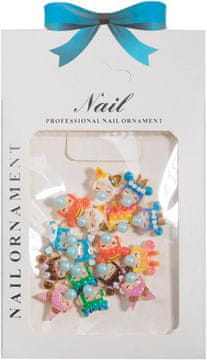 slomart Kreativne dekoracije za nail art z motivi risanih deklet, kovinski čarobni obeski za DIY oblikovanje nohtov, trajni in varni okraski za manikuro za posebne priložnosti in