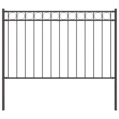 Vidaxl Element Ograje ASSEN Siva 170 x 130 cm Jeklo