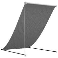 Vidaxl Zložljiva tenda antracit 100x150 cm tkanina in jeklo