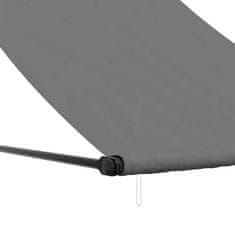 Vidaxl Zložljiva tenda antracit 150x150 cm tkanina in jeklo