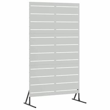 Vidaxl Zaslonska zaščita Siva 100 x 50 x 180 cm Jeklo