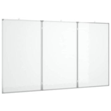 Vidaxl Magnetna tabla zložljiva 180x100x1,7 cm aluminij