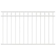 Vidaxl Element Ograje ASSEN Bela 170 x 80 cm Jeklo