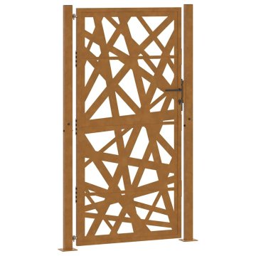 Vidaxl Vrtna vrata 100x175 cm, odporna na vremenske vplive, svetlobni dizajn