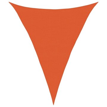 Vidaxl Senčno jadro 160 g/m² oranžno 4x5x5 m HDPE