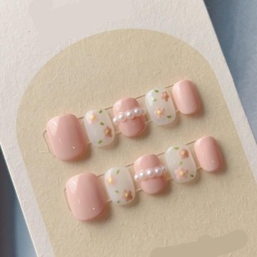 slomart Odstranljivi, ročno izdelani umetni nohti z dizajnom Dopaminski mehurček Love Girl za pritiskanje umetnih nohtov (Barva: 14, Velikost: S)