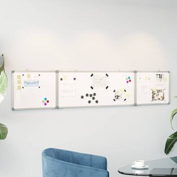 Vidaxl vidaXL Magnetna zložljiva tabla 200 x 40 x 1,7 cm aluminij
