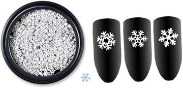 slomart FRCOLOR Snežinke Nalepke za Nohte Bele za Nohte Nalepke za Nohte z Dizajnom Snežink za Božič ali Vsakdanjo Rabo Nalepke za Nohte za Ženske in Dekleta za Enostavno Nanašanje