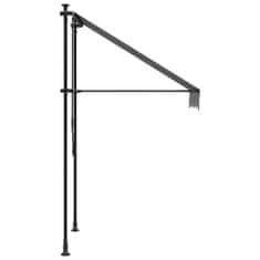 Vidaxl Zložljiva tenda antracit 100x150 cm tkanina in jeklo