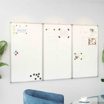 Vidaxl vidaXL Magnetna zložljiva tabla 150x100x1,7 cm aluminij