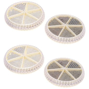 slomart Beavorty 4sätze kovinske jeklene kroglice za okrasitev nohtov, dodatki za manikuro, dizajni nohtov za prijatelje in ustvarjalne projekte nail arta.