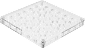 slomart Beavorty 36-mrežna škatla za shranjevanje nohtov s predali, magnetna zasnova za pripomočke za nail art, prozoren razstavni zabojnik iz akrila, praktično shranjevanje za okrasne kamenčke in bleščice