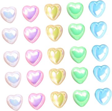 slomart 500 kosov okraskov za nohte v obliki srca, barvite dekoracije za manikuro, telefonske kartice in drugo, srčni obeski za ustvarjalne modele