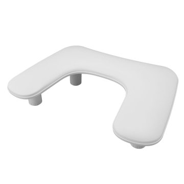 slomart Naslon za roke za nohte, v obliki črke U, nastavljiv po višini, ergonomsko oblikovan, blazina za naslon za roke, prenosna, mehka naslon za roke iz PU usnja, naslon za roke za manikuro za