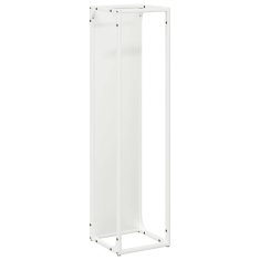 Vidaxl Stojalo za drva White 25x25x100 cm hladno valjano jeklo