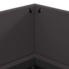 Vidaxl Ogenj Črna 160 x 45 x 35 cm Jeklo