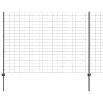 Vidaxl Ograja z varjeno žico 10 x 1,5 m (Š x V) Jeklo s PVC premazom