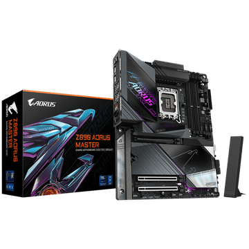 GIGABYTE Z890 AORUS MASTER LGA1851 ATX osnovna plošča - Intel Z890, 4xDDR5, 5xM.2, 4xSATA, 10Gb LAN, WiFi 7